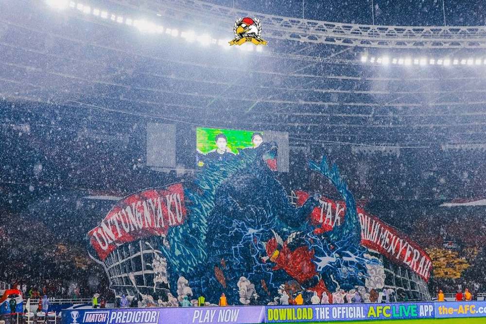  Di Balik Koreografi Raksasa Gundala-Godzilla di Stadion GBK Saat Timnas Vs Jepang