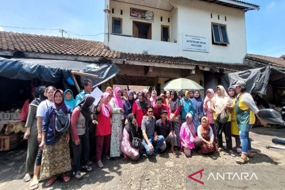  Pedagang Pasar Nogosari Boyolali Menolak Dipindah