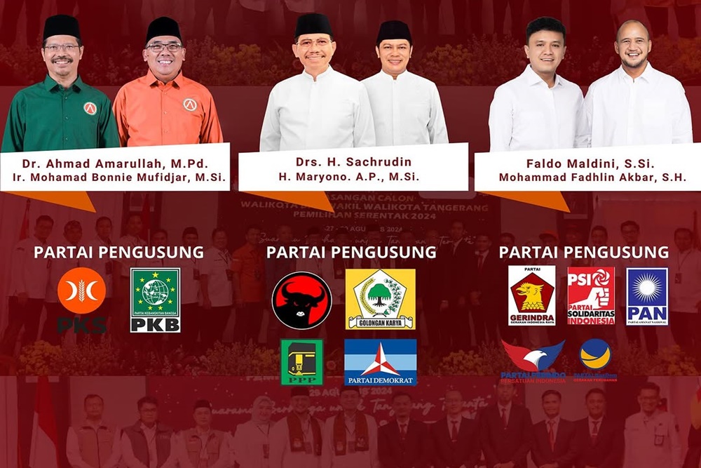  Profil 3 Calon Wali Kota Tangerang dan Wakilnya, Ada Bekas Anak Buah Jokowi