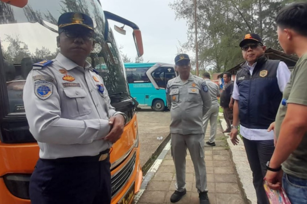  Jelang Libur Nataru, BPTD Sumbar Temukan Bus tak Layak Jalan