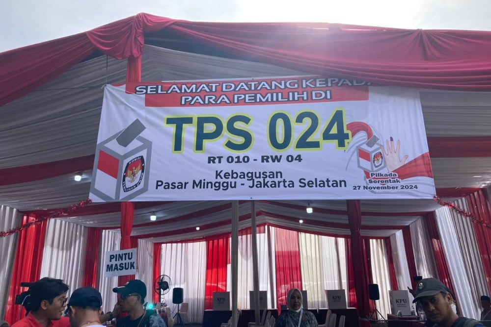  Penampakan TPS 024 Kebagusan Tempat Megawati Nyoblos, Nuansa Merah Putih!