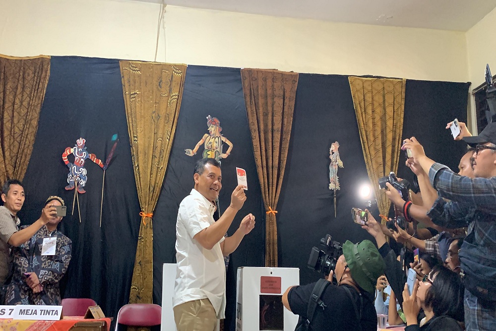  Selesai Nyoblos, Ahmad Luthfi Diteriaki Pendukung: Sak Jose!