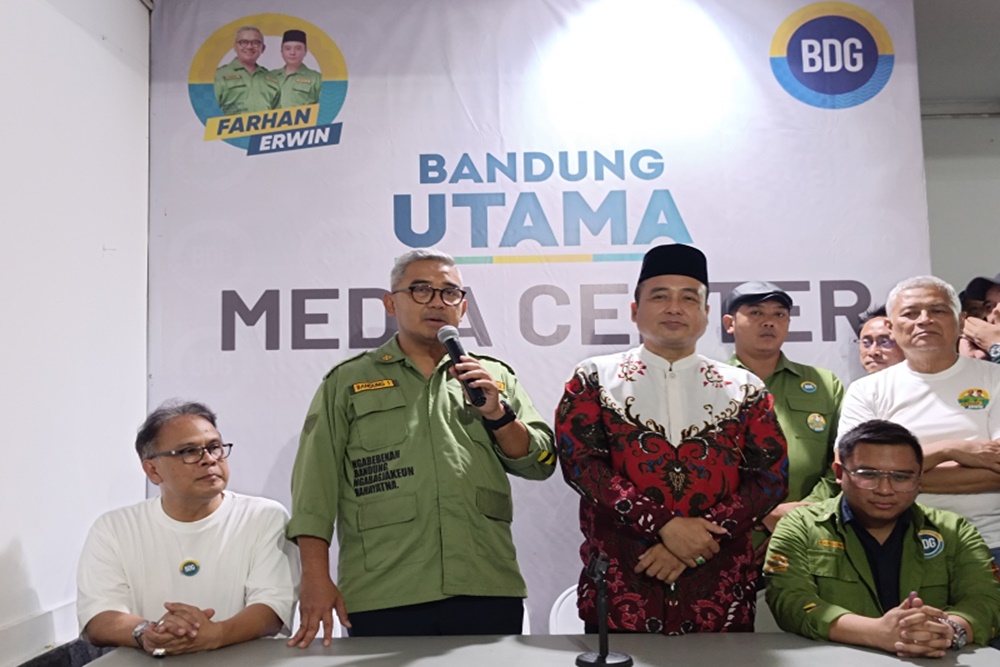  Pilwalkot Bandung: Pasangan Farhan-Erwin Deklarasikan Kemenangan, Ungguli Sespri Prabowo