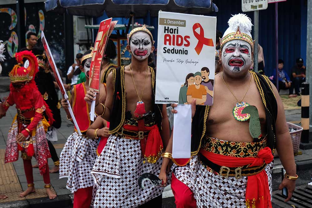  Peringatan Hari Aids Sedunia di Solo Jawa Tengah