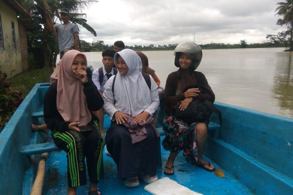  Banjir di Kroya Cilacap Berdampak ke 3.206 Jiwa