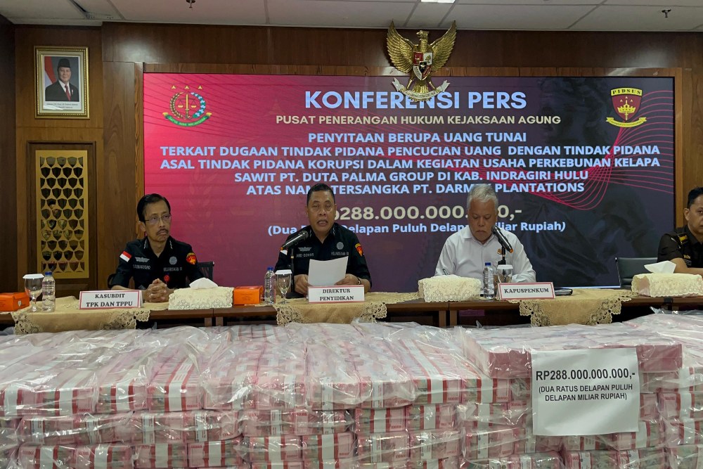  Lagi! Kejagung Sita Uang Kasus Pencucian Uang Duta Palma Rp288 Miliar