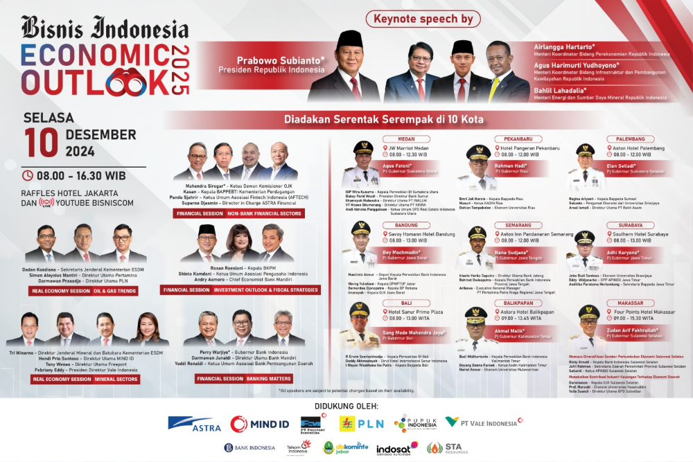  Bisnis Indonesia Economic Outlook 2025, Menuju Ekonomi yang Inklusif dan Berkelanjutan