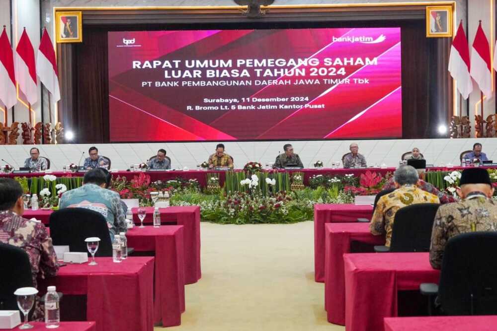  RUPS Luar Biasa Bank Jatim (BJTM) Setujui Aksi Korporasi
