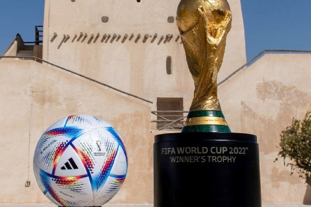 Badan sepak bola dunia (FIFA) mengumumkan bahwa Arab Saudi terpilih secara resmi sebagai tuan rumah Piala Dunia 2034. / Twitter FIFA World Cup