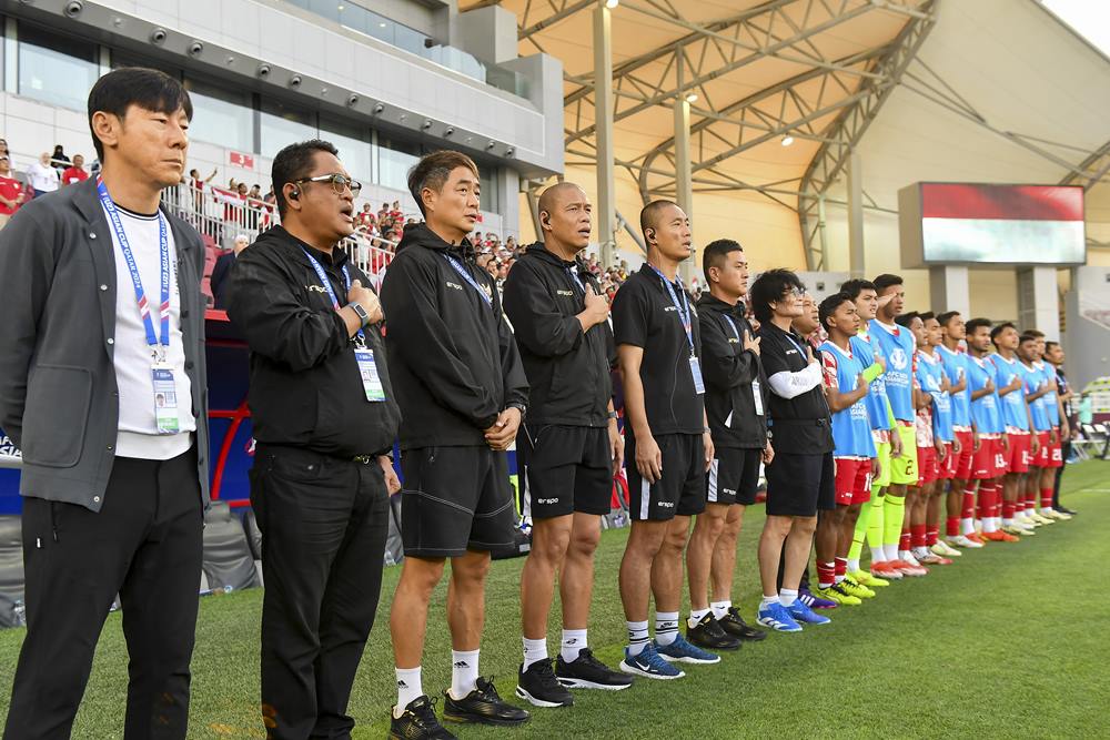 Pelatih Timnas Indonesia, Shin Tae-yong/Reuters