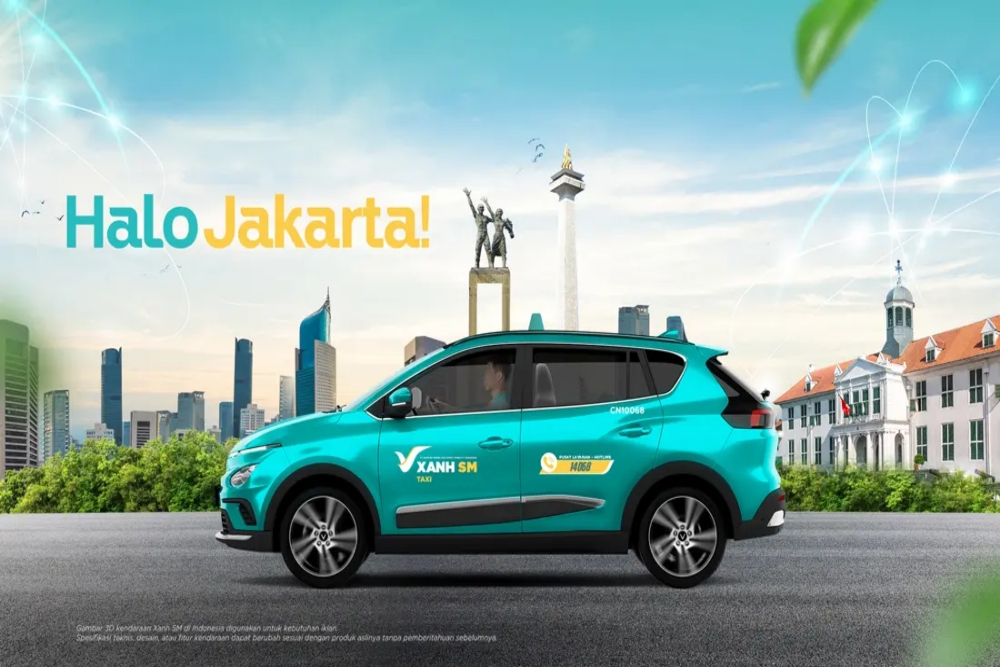  Taksi Vietnam Xanh SM Uji Coba di Jakarta, Gratis hingga 17 Desember!