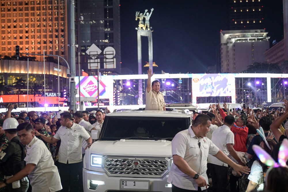  Presiden Prabowo Sapa Warga Saat Car Free Night