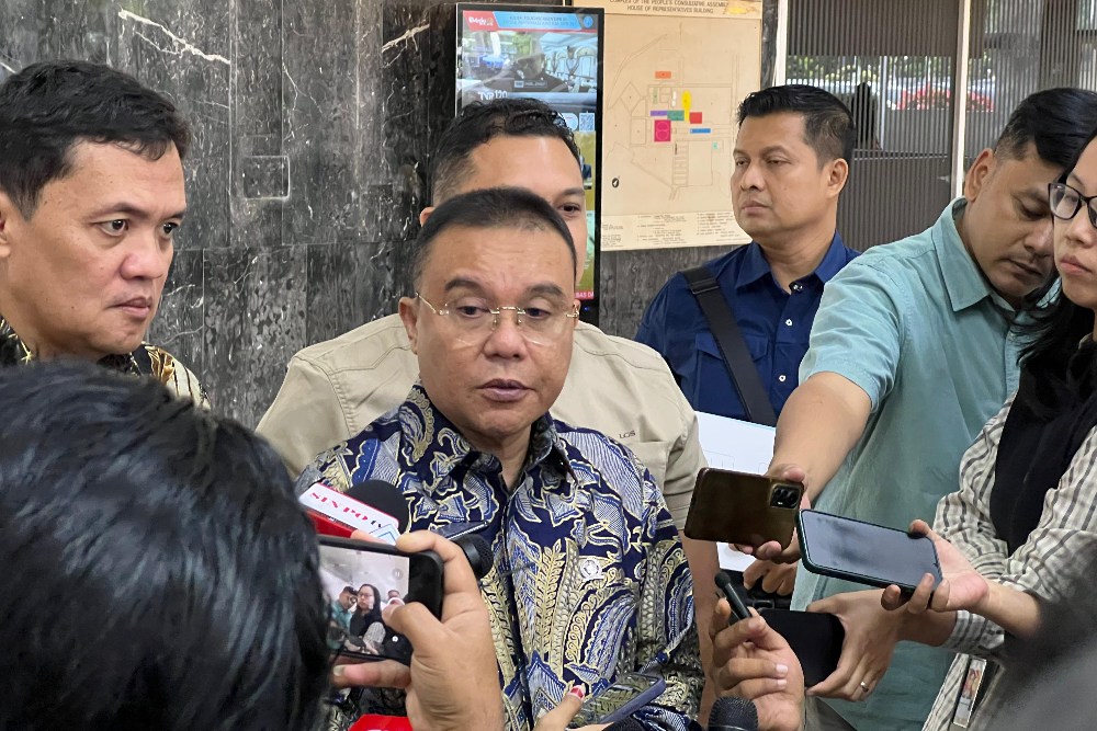 Wakil Ketua DPR RI Sufmi Dasco Ahmad, di Gedung Nusantara III, Kompleks Parlemen Senayan, Jakarta Pusat, Kamis (28/11/2024)/BISNIS-Annisa Nurul Amara