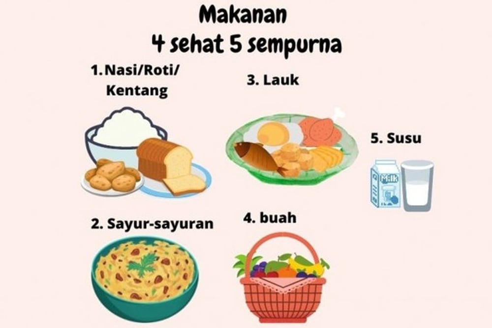  Komponen Menu 4 Sehat 5 Sempurna, Bisa Jadi Rekomendasi Program Makan Siang Bergizi