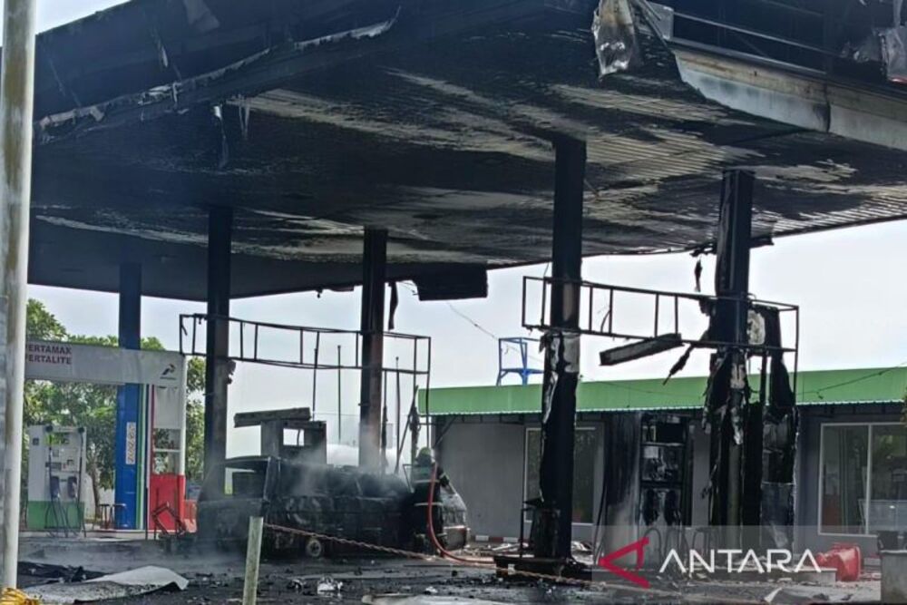  SPBU di Sukoharjo Terbakar setelah L300 Meledak saat Isi BBM