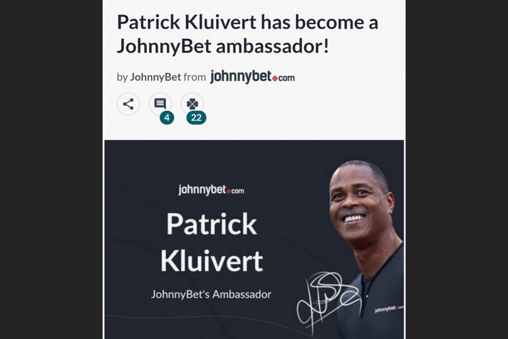  Jadi Pelatih Timnas Indonesia, Kluivert Ternyata Pernah Jadi Duta Situs Judi