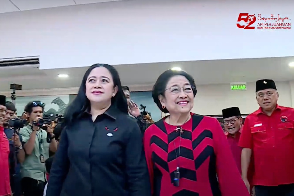  Megawati Tiba di HUT ke-52 PDIP, Disambut Hasto, Ganjar, hingga Ahok