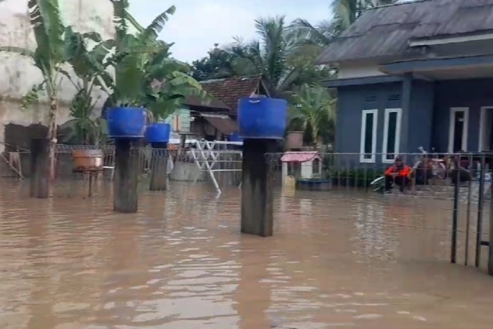  Dua Kecamatan di Muara Enim Terendam Banjir