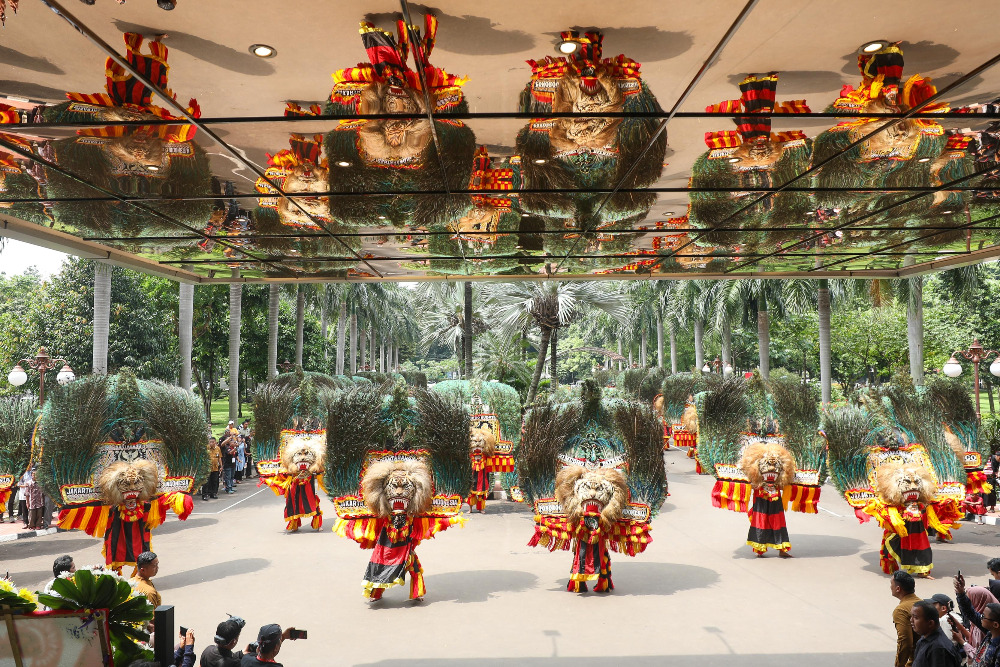  Reog Ponorogo Dinyatakan Warisan Budaya Oleh Unesco, Puluhan Seniman Pertunjukan di Jakarta