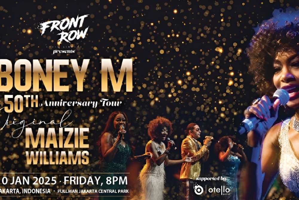  Rayakan 50 Tahun Berkarya, Konser Boney M Sukses Hibur Para Penggemar di Jakarta