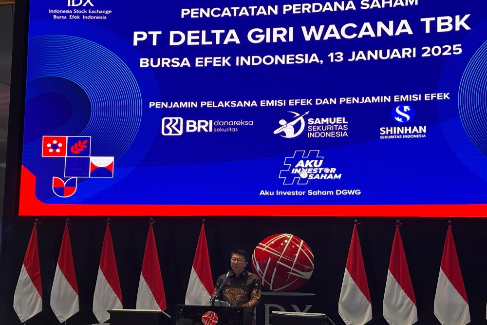  Resmi Melantai di BEI, Saham Delta Giri DGWG Melonjak 15,65%