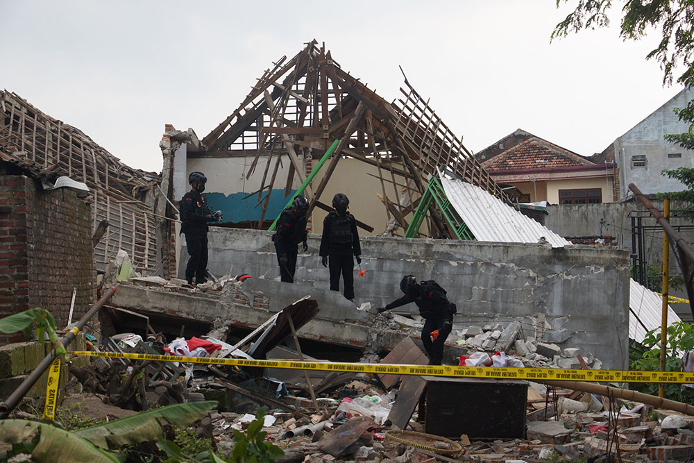  Ledakan Rumah di Mojokerto