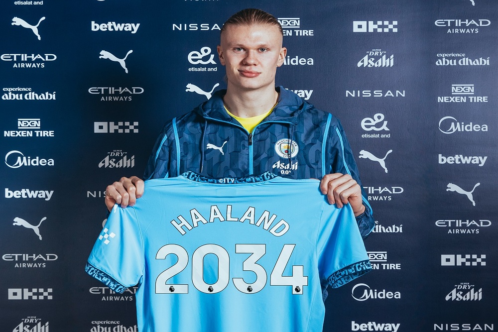  Teken Kontrak 10 Tahun di City, Erling Haaland Pecahkan 2 Rekor Fantastis