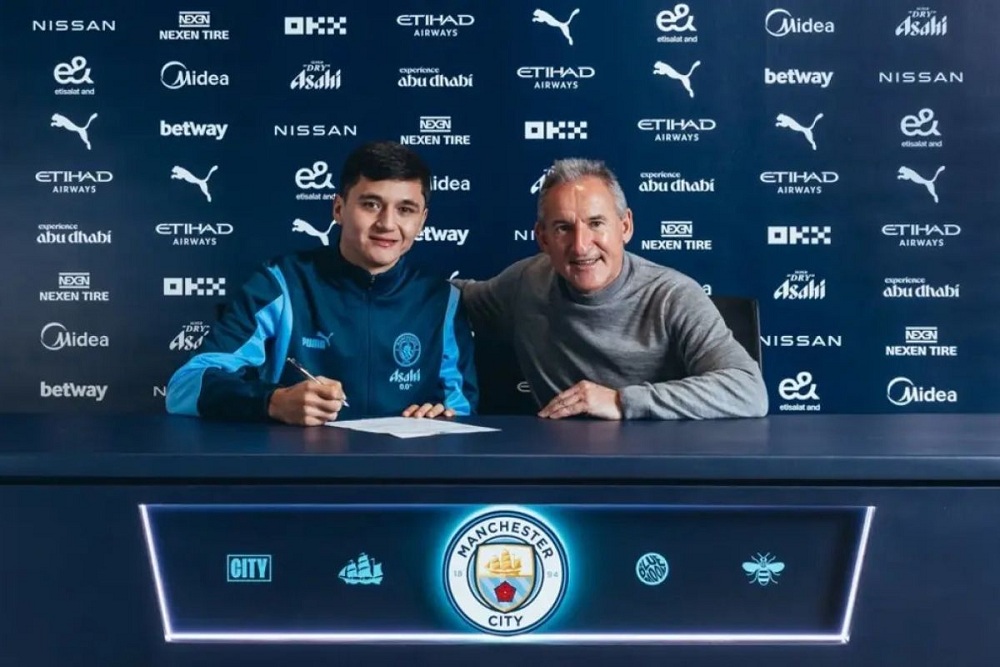  Ukir Rekor, Manchester City Rekrut Bek Muda Uzbekistan Abdukodir Khusanov