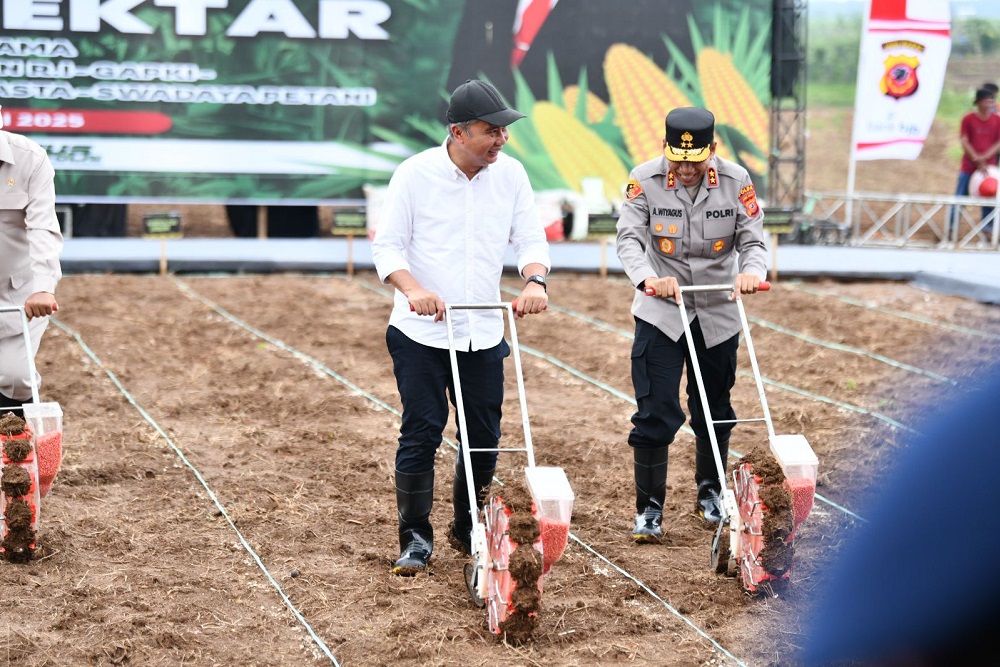  Bey Hadiri Launching Gerakan Penanaman Jagung 1 Juta Hektare di Subang