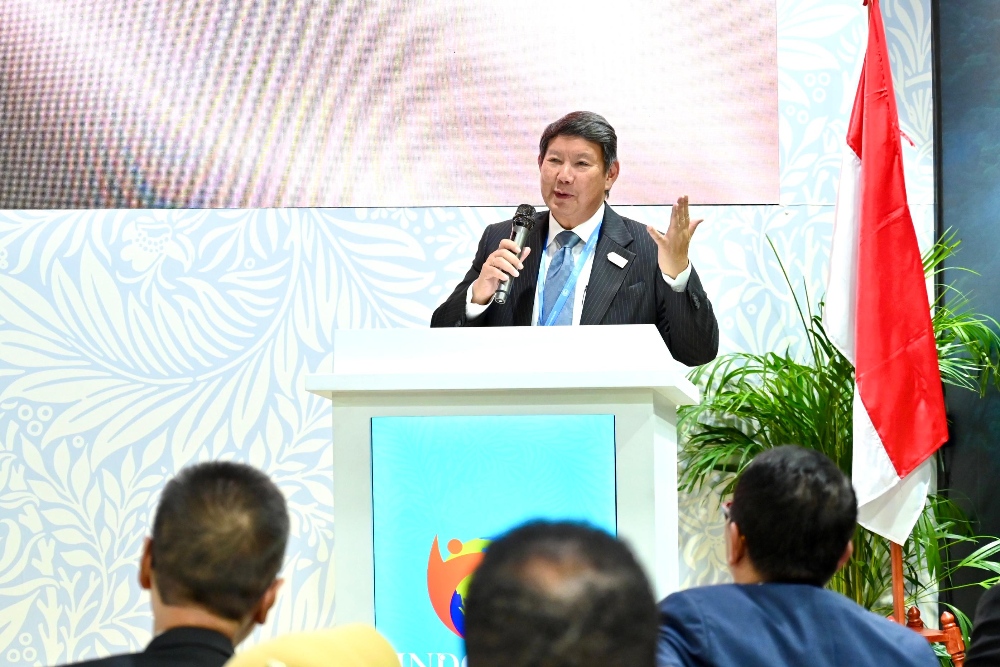 Utusan Khusus Presiden Indonesia untuk Energi dan Lingkungan Hashim Sujono Djojohadikusumo dalam acara COP29/istimewa