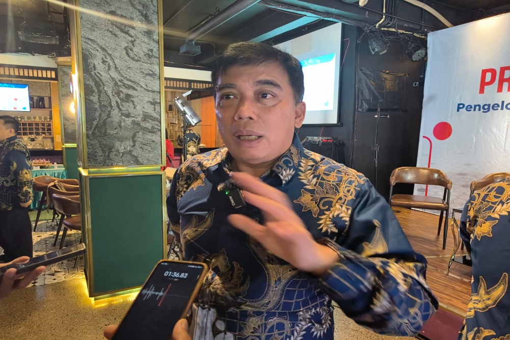 Ketua Pandi John Sihar Simanjuntak saat diwawanacarai awak media