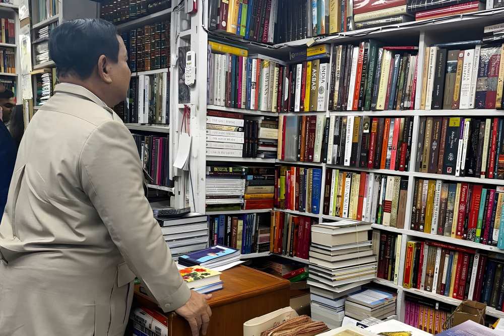 Sisi Lain Prabowo di India, Singgah ke Toko Buku Langganan di New Delhi