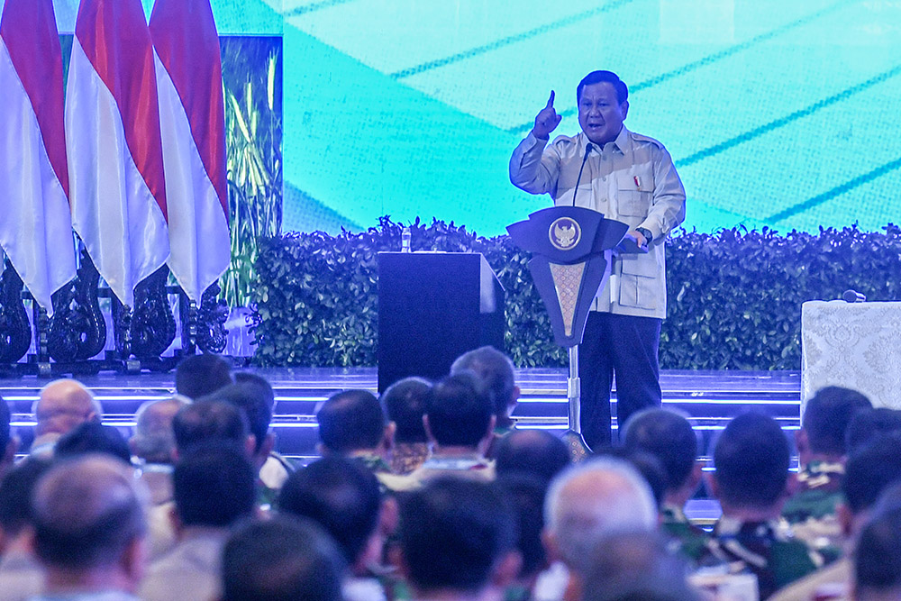  Presiden Prabowo Subianto Hadiri Rapim TNI Dan Polri 2025