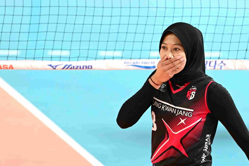 Pevoli Indonesia Megawati Hangestri Pertiwi meraih gelar MVP putaran 4 Liga Voli Korea Selatan / KOVO