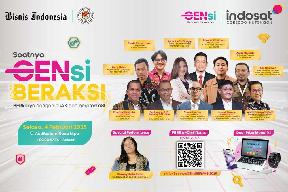  Siap-Siap! Indosat-Bisnis Indonesia Gelar Literasi Digital di Maumere