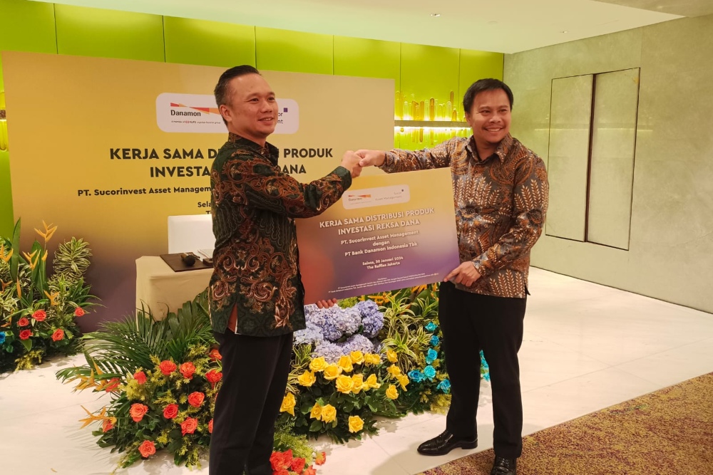 Kerja sama Sucor AM gandeng Bank Danamon (BDMN) Rilis 4 Produk Reksa Dana Anyar di Jakarta pada Selasa, (30/1/2024). Bisnis/Rizqi Rajendra.