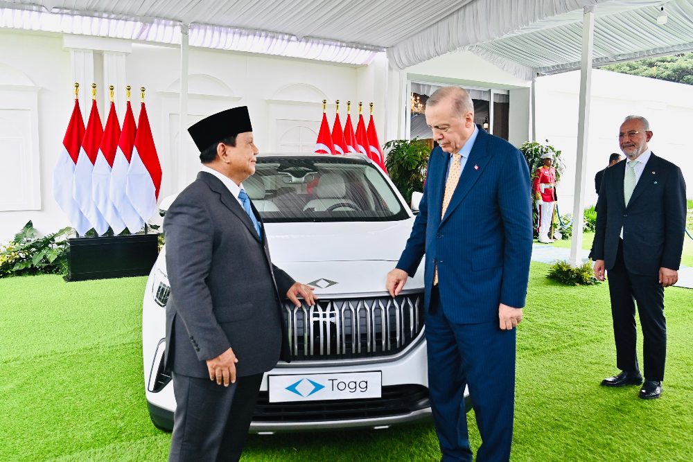  Erdogan Beri Hadiah Mobil Listrik Togg T10X ke Prabowo