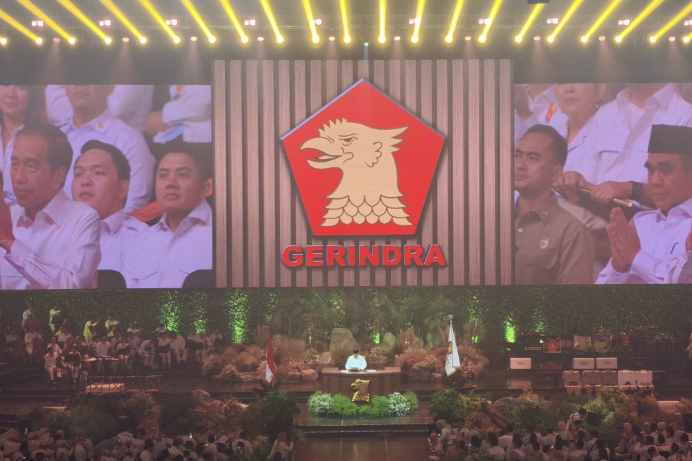  Teriak Prabowo saat HUT ke-17 Gerindra: Hidup Jokowi!