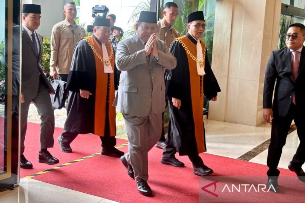  Prabowo Hadiri Laporan Tahunan Mahkamah Agung pada Rabu (19/2)