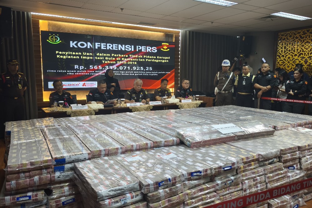  Kejagung Sita Uang Setengah Triliun dari 9 Tersangka Kasus Impor Gula, Ini Rinciannya