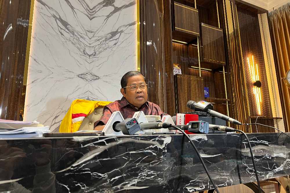 Wakil Ketua Umum Partai Golkar Idrus Marham, di DPP Golkar, Jakarta, Senin (3/3/2025)/Bisnis-Annisa Nurul Amara