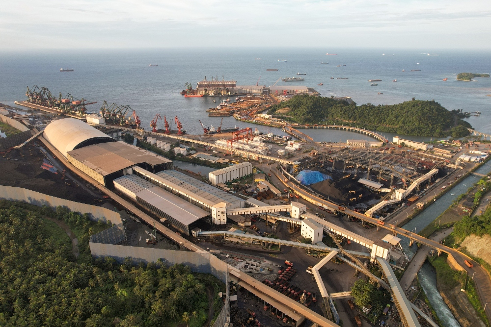 Kawasan Industri Morowali Indonesia di Kabupaten Morowali, Sulawesi Tengah, Minggu, (9/7/2023)./Bloomberg-Dimas Ardian