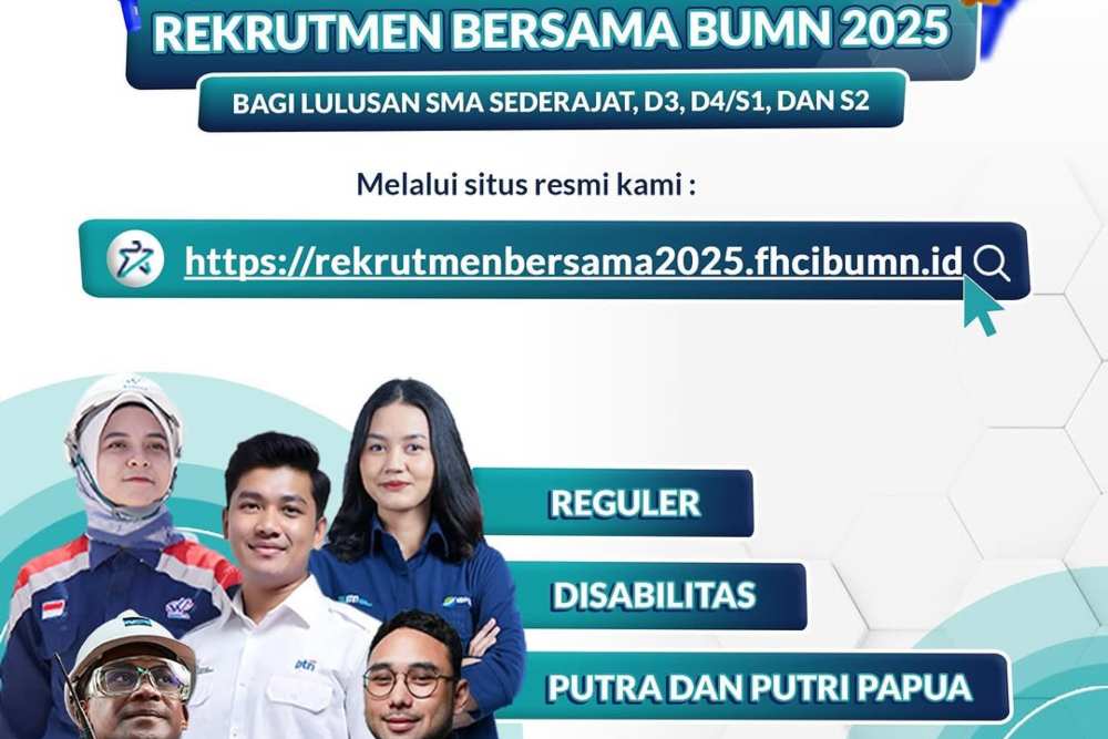 Link resmi dan cara daftar Rekrutmen Bersama BUMN