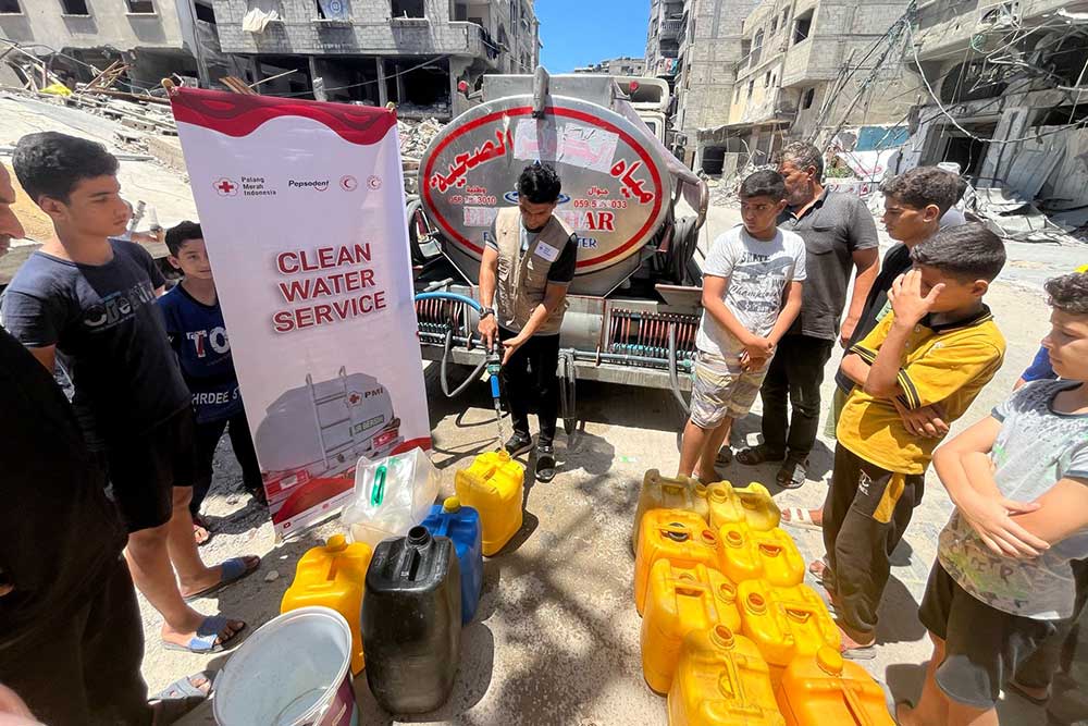  PMI dan Mitra Lanjutkan Salurkan Bantuan Kemanusiaan Untuk Pengungsi Gaza
