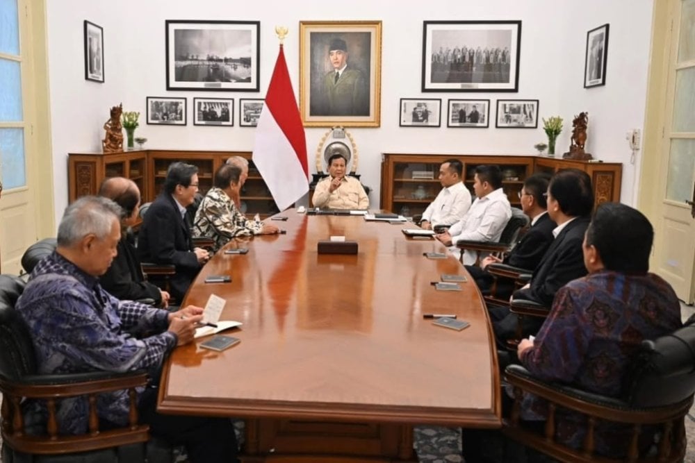  Potret Prabowo saat Bertemu Aguan hingga Tomy Winata di Istana Kepresidenan