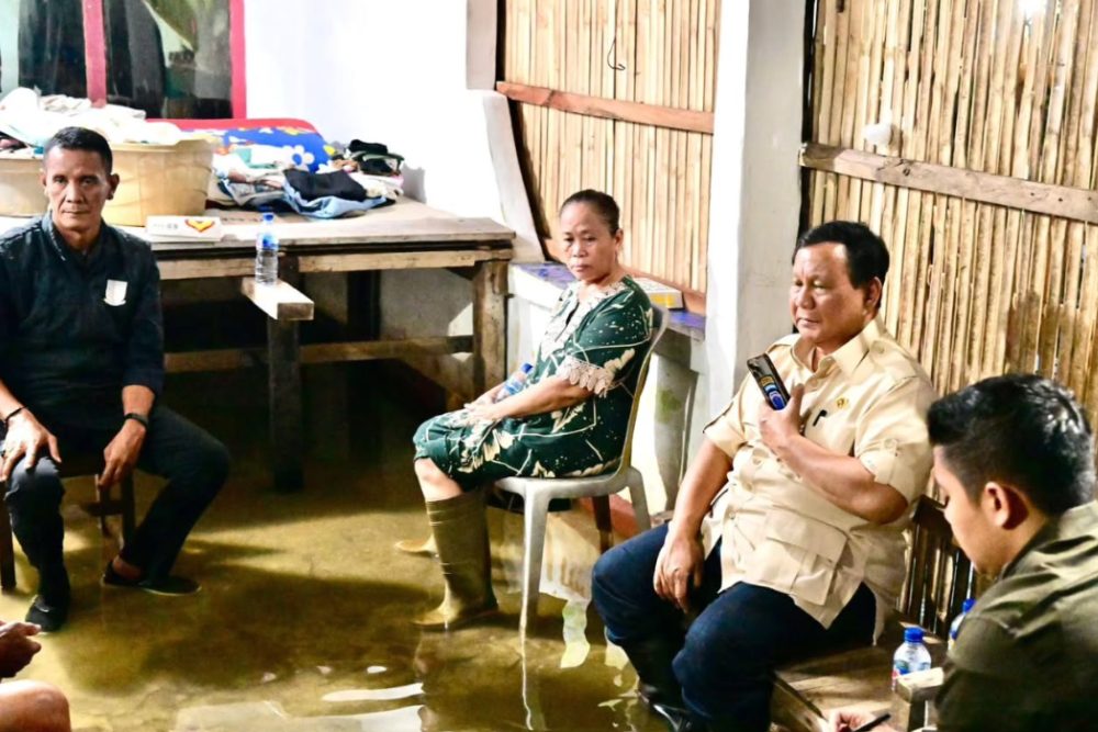  Ini Percakapan Prabowo dengan Kepala BGN saat Cek Kondisi Warga Bekasi Terdampak Banjir