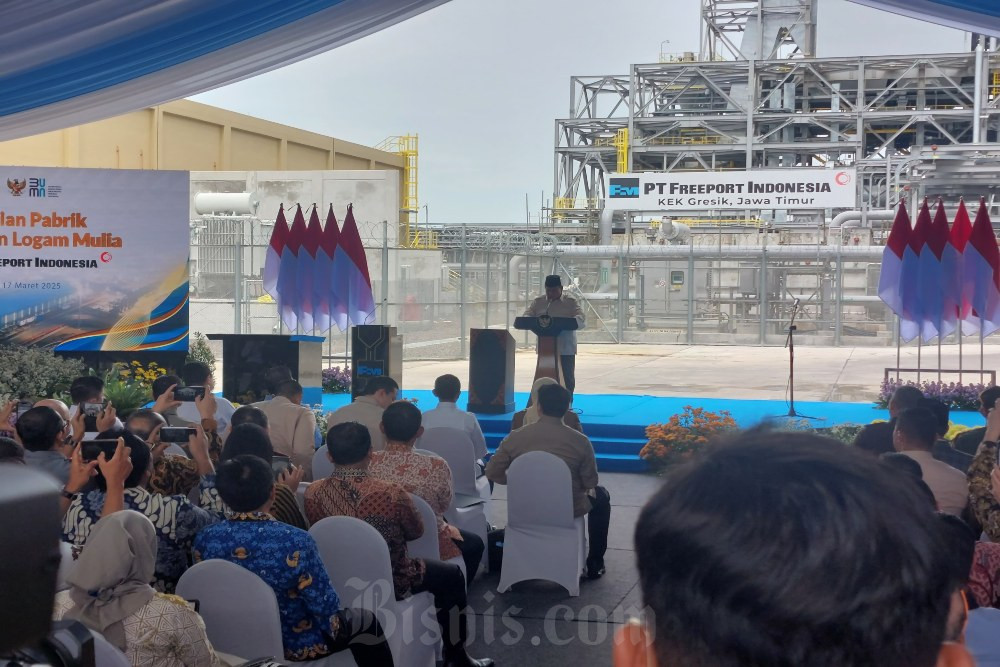  Pengamat Sambut Positif Peresmian Pabrik Pemurnian Emas Freeport