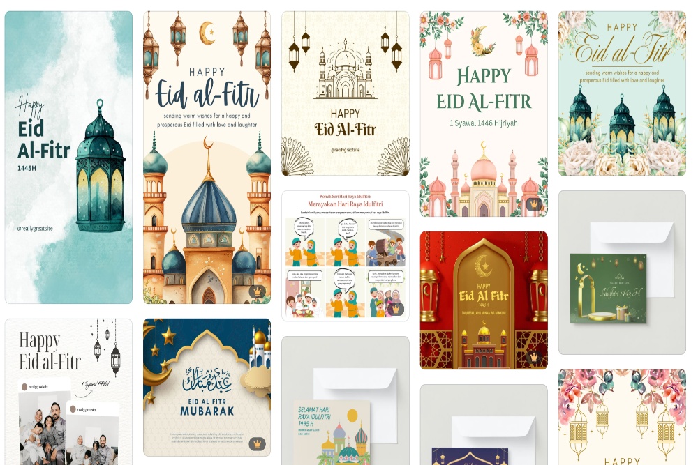  Mudah! Ini Cara Buat Kartu Ucapan Selamat Idulfitri 2025 di Canva