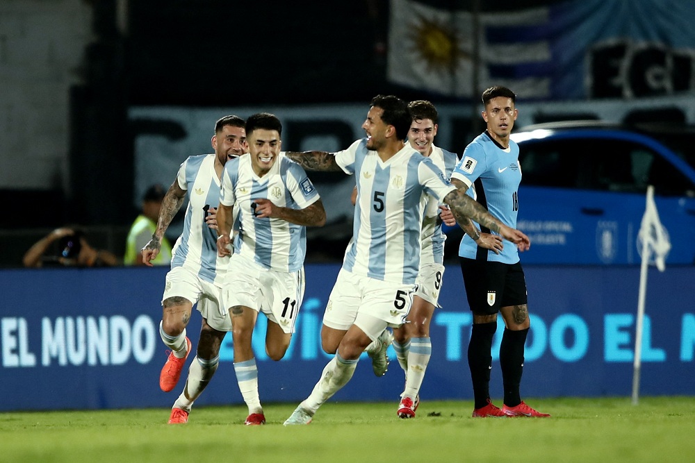  Tanpa Lionel Messi, Timnas Argentina Susah Payah Bekuk Uruguay