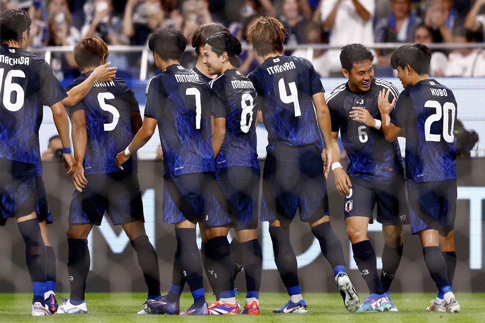 Timnas Jepang. Hasil Jepang Vs Arab Saudi 25 Maret, Tim Samurai Biru Masih Ditahan Imbang (Babak 1)/ REUTERS-Issei Kato
